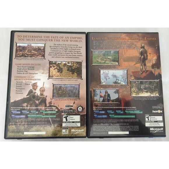 Age Of Empires III &The War Chiefs PC 2007 Microsoft Strategy 2 Game Bundle - Picture 8 of 8
